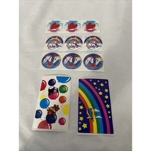 Lot of 11 Vintage Lisa Frank Horses Unicorn Hearts Bears 2 Plug Stickers USA NEW